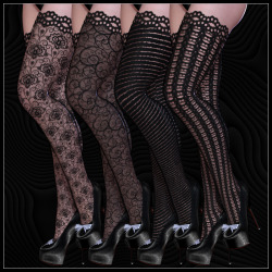 Diva Stockings V4  	Wrap Victoria 4 legs into some sexy stockings.  	Diva Stockings, a must have for Pin Up lovers.  	   	You get:  	-conforming Diva Stockings for Victoria 4  	-8 Mats for the stockings  http://renderoti.ca/Diva-Stockings-V4