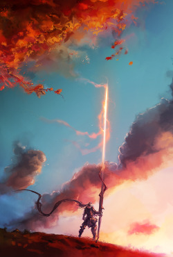 cyrail:  fantasyartofficial:  Autumn Lancer by cobaltplasma (Aaron Nakahara)…More inspiring fantasy art on FantasyArtOfficial  Featured on Cyrail: Inspiring artworks that make your day better