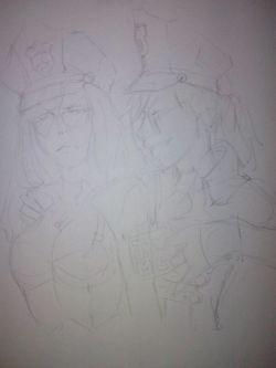 Photo with shitty camera xDDD (It&rsquo;s better live ;_;) I&rsquo;m going to ink this and COLOUR WITH COPICS yay~ I hope i don&rsquo; fail xDDD PD: Today in the university I were drawing nsfw Vi x Cait (4-5 drawings?) both with officer skin, soon I will
