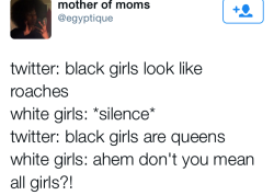 thisiswhiteculture:  white women never come to the rescue of black women. they only assert that they are feminist and they matter if it means stepping on the necks of people of color to show their superiority 