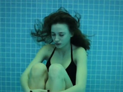 purified-souls:  My upload don’t delete source or this comment. This is a scene from a Turkish show called Medcezir where this girl in the photo Mira (Serenay Sarikaya) is struggling with all her problems and takes her stress out by swimming eventually