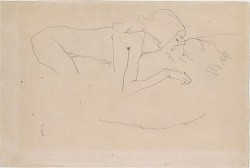 The Kiss, 1915 by Egon Schiele.