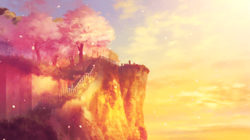 Anime Landscape Gifs For The Signs... gif gifs anime beautiful