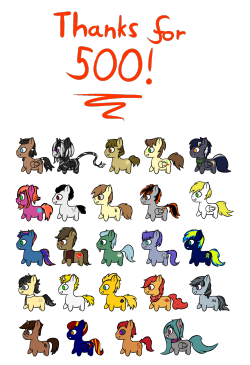 ask-mixy:  So I finally managed to get off of my lazy butt and draw something for my 500 follower milestone! Yay~ So have some chibis, because adorbs!Row 1: ask-chiefkiviuq skylinerthezebra lotsofcaps vertex-the-pony bigmuffintoshRow 2: asksweettart edgyp