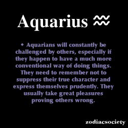 zodiacsociety:  Aquarius Zodiac Facts 