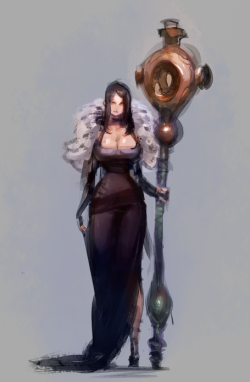 Quick mage concept from an older sketch  TwitterPatreon  