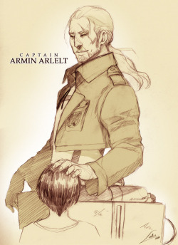 monkeyelbow:  Only for doing something with my life. Possible own version of older Armin Arlelt, from Shingeki no Kyojin, as a veteran Captain. 