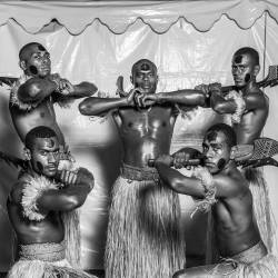   Fijian men, photographed at the Festival de las Artes del Pacifico in 2016, by Steve Hardy.   
