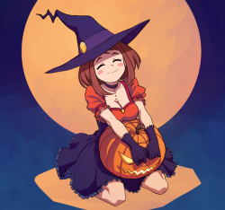 unseriousguy: A Halloween Ochako because I couldn’t think of anything else… &lt;3 &lt;3 &lt;3