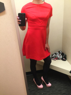 Submit your own changing room pictures now! Red Dress Pink Heels via /r/ChangingRooms http://ift.tt/29cQNSQ