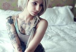 tattooednbeautiful:  Chest tattoos can be very attractive and it is a great way to express who you are. Check out these 79 gorgeous chest tattoos ideas for girls… I’m so in love with #57! Read more: 79 Gorgeous Chest Tattoos Ideas For Girlsimage source: