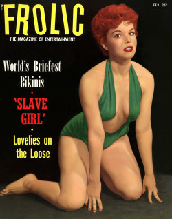 burleskateer:Marcia Edgington is featured on the cover of the February ‘54 issue of ‘FROLIC’ magazine..