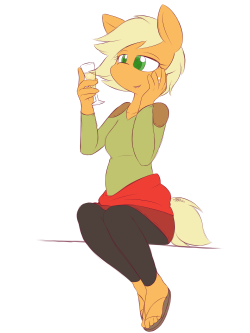 dshou:Commissioned by ytsejam58 AU Applejack “Sparkling Cider” by sidenartSparkling Cider is really pretty, I quite like Siden’s AU Mane6 it’s really nice owoY’all should totally buy a commission while I’m still open also aha -  Whoa whoa