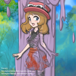 Serena Transformation1 Winner of the community fanart parody event. Serena from Pokemon.Oh o, what happens when Pokemon decide to capture trainers? Will they transform her into a muddy pillar as a keep sake?!//Like what you see?  Support us for more