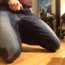 itsomorashi:  Tried wetting some skinny jeans for the first time.  VERY hot!