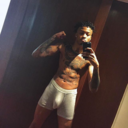 celebrity-eggplants:  Ashley Cain on Snapchat doing what he does best