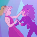 flamingheadphones:  Feminist Brain: This show is full of powerful female role models and contains almost a majority of positive queer romances. It’s a win for women and the LGBT community.Lesbian Brain: powerful pretty women please punch me in the throat