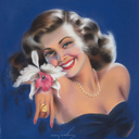 theamericanpin-up:Gil Elvgren - Fascination- 1952 American Beauties Calendar Illustration - Brown &amp; Bigelow Calendar Co.