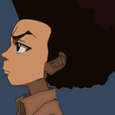 cakeybootydummydumb:  hueyfreemanonlyspeaksthetruth:  Regina King on voicing Huey and Riley Freeman in The Boondocks animated series   she does not get the praise she deserves to be very honest