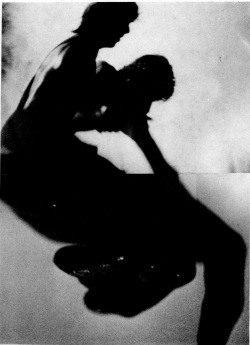 vivipiuomeno1:  John Schlesinger, Untitled (shadows) 1987, black and white selenium toned photomural, 40 × 50 inches.