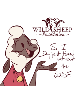 ask-jewene-the-ewe: I am not at all affiliated with the Wild Sheep Foundation, but in all seriousness they seem like a very nice charity that does some good for wild sheep ^_^  the wholesome kind, not like Jewene here ^^; 