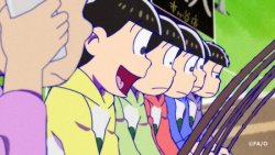pokespe515:  Preview #2 of Osomatsu-san Season 2 Episode 24  Wait… Who’s he calling? So maybe, this episode will be about Totty angst? Or maybe something even worse than that?   We’ll find it out on March 19.  Episode 24: “Sakura” (桜)
