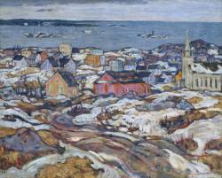 A. Y. Jackson (Alexander Young Jackson; Montreal, Quebec, 1882 - Kleinburg, Ontario, 1974); The entrance to Halifax Harbour, 1919, oil on canvas