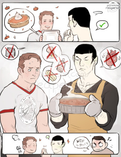 ~Support me on Patreon - patreon.com/reapersun~Bonus Eat Day doodle~ A patron requested Spock failing at pumpkin pie~