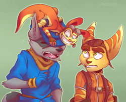 daxratchet:  these 3 furries that changed my life ✌️ 