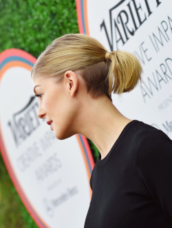 rosamundpikesource:  Rosamund Pike speaks onstage at Variety’s Creative Impact Awards and “10 Directors To Watch” brunch presented by Mercedes Benz at Parker Palm Springs on January 4, 2015 in Palm Springs, California. 