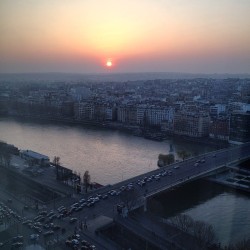 Sunset from the room last night 🌇  (at Novotel Paris Tour Eiffel)