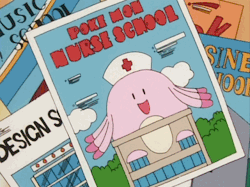 rewatchingpokemon:  never forget that Jessie went to Pokemon nursing school with a class of chansey    well she did have a Chansey of becoming a nurse &lt; |D