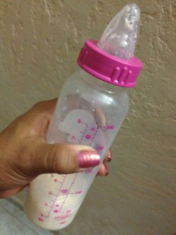 I never finish my bottle of milk :S