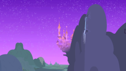 inuyuru:  wolfnanaki:  I just realized why Canterlot is where it is. Prior to the Nightmare Moon incident, the two sisters lived in a castle near where Ponyville would be founded. But after Nightmare Moon was banished to the moon, the capital of Equestria