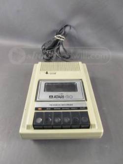 cassetteplayers:  Atari 410 Program Recorder Cassette Recorder. The REC button will not push down, and it does not move on play, the rewind, advance and stop/eject functions seem to work. Model 410 - measures 6.5&quot; x 9.5&quot; 