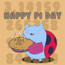 cartoonhangover:  Happy Pi Day!Start getting prepared for the return of Bravest Warriors by signing up to the newsletter! cartoonhangover.com/warrior(Made by our intern Harry)