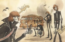 bookofoctober:  “Late for the Monster Party” by Gris Grimly