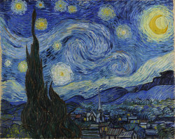 zubat:  Extremely detailed close-ups of Van Gogh’s masterpieces. The Starry Night – 188973 × 92 cm (28.7 × 36.2 in). Oil on canvas.Museum of Modern Art