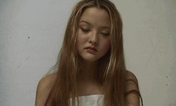  Devon Aoki in More Beautiful Women by Nick Knight, 2002. A project in which Andy Warhol’s ‘thirteen most beautiful women’ was paid homage- this project required thirteen beautiful models to stand in front of the recording camera for two minutes