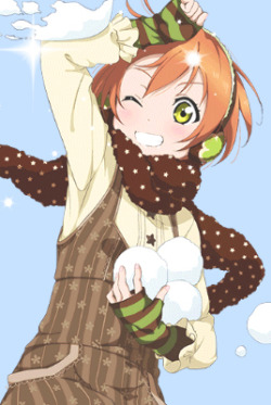 santaumi:  { best santa girl voting poll results } ↳↳↳#3 - Rin Hoshizora + casual winter wear 