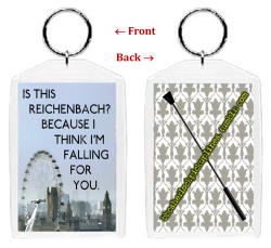 Okay, folks. Letâ€™s talk about the keychains some more.Above I put a badly Photoshopped idea of what they should look like, as well as a few random examples with different pick-up lines. (Sorry the London scene is all wibbly&ndash; I put a paintbrush