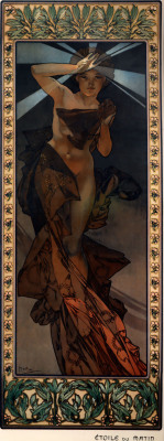 artist-mucha:  Morning Star, 1902, Alphonse Mucha  A compliment to the moon painting we have 