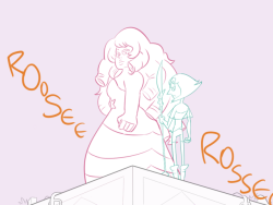 sketchedatrocities:  But really though Rose is kind of a dick. Hey, did you notice that in the fourth Pearl inside Pearl you can hear Jasper fighting in the background and then screaming in agony, which causes Steven and Pearl to glance in her direction. 