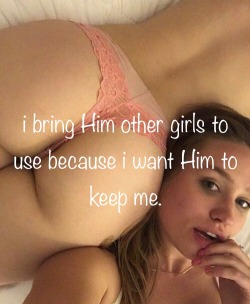 disgustingfatmanuk:  mencomefirst:   you will never be good enough for Him. He will grow tired of your holes. Want Him to keep you? Bring Him other girls to use.  His pleasure is your responsibility.    Look and learn cunts 