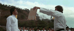 gothnrollx:  cleansedwithfire:  olaweishorn:  Enter the Dragon.  Best movie  Bruce lee, wrecking your fucking face.