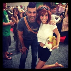 Hope you enjoyed your first comic con @tweetsoutloud! #iamsoshort (at San Diego Comic-Con 2013)