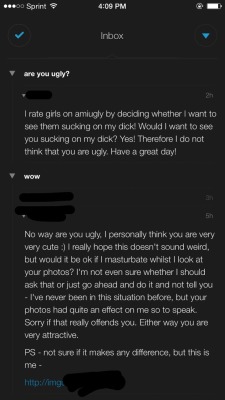 I posted to /r/amiugly because I&rsquo;m an insecure person&hellip; Some of the replies I just can&rsquo;t help but laugh at WTF LOL