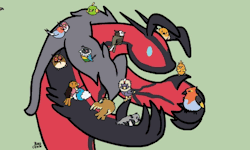 birdcheese:  Yveltal and some small friends 