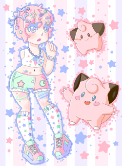voodoodollart: Finder’s favorite pokemon are the clefairy line, because they’re from outer space - and pink.