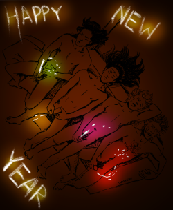 daniperv:  I apologize for the wrongest New Yearâ€™s wishes EVER.Â I had way too much fun making this. XD Have a great 2014! 